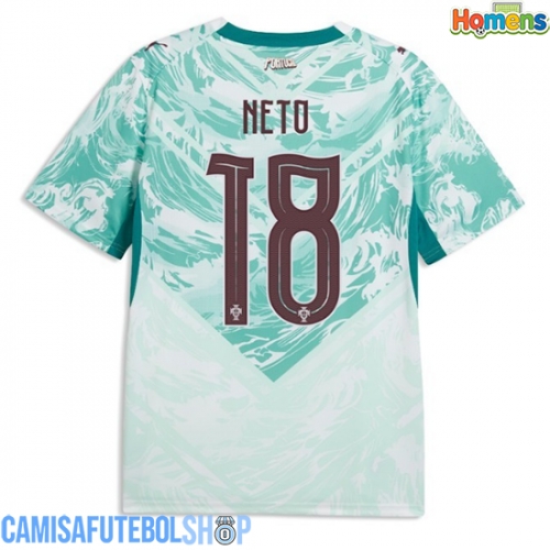 Camisa de time de futebol Portugal Pedro Neto #18 Replicas 2º Equipamento Mundo 2026 Manga Curta